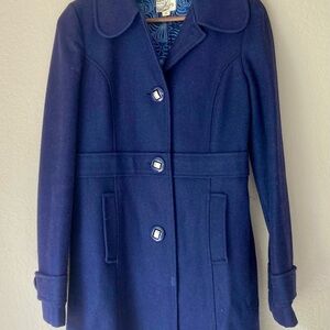 Tulle Deep Blue Women's Pea Coat